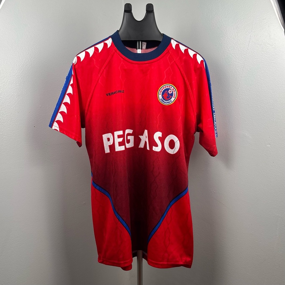 Vintage Liga MX Club Deportivo Tiburones Rojos De Veracruz Soccer Jersey Size XL